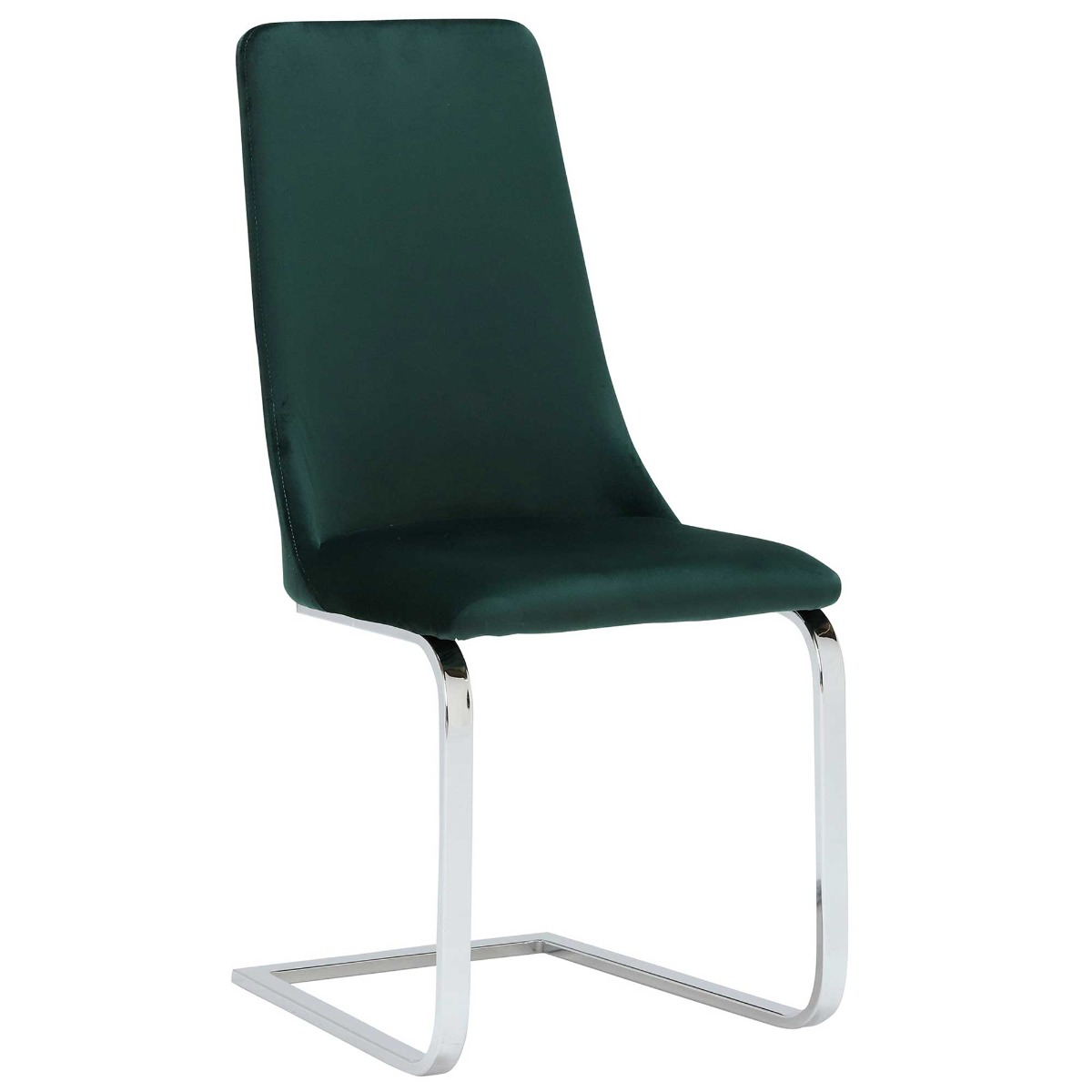 Kempton Velvet Dining Chair - Green - Velvet - Plain - W46 x D49 x H96cm - Barker & Stonehouse