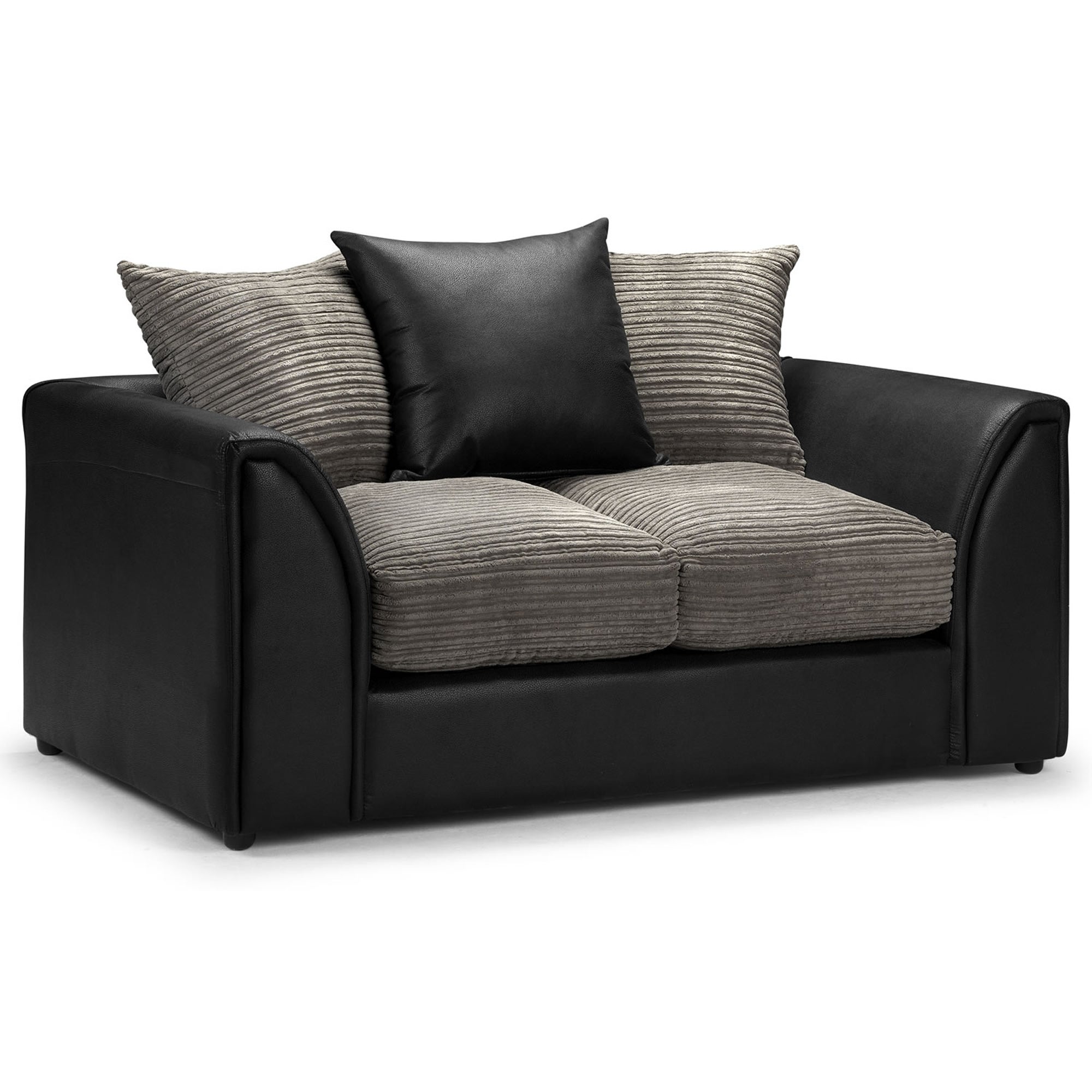 Byron 2 Seater Sofa Grey/Black