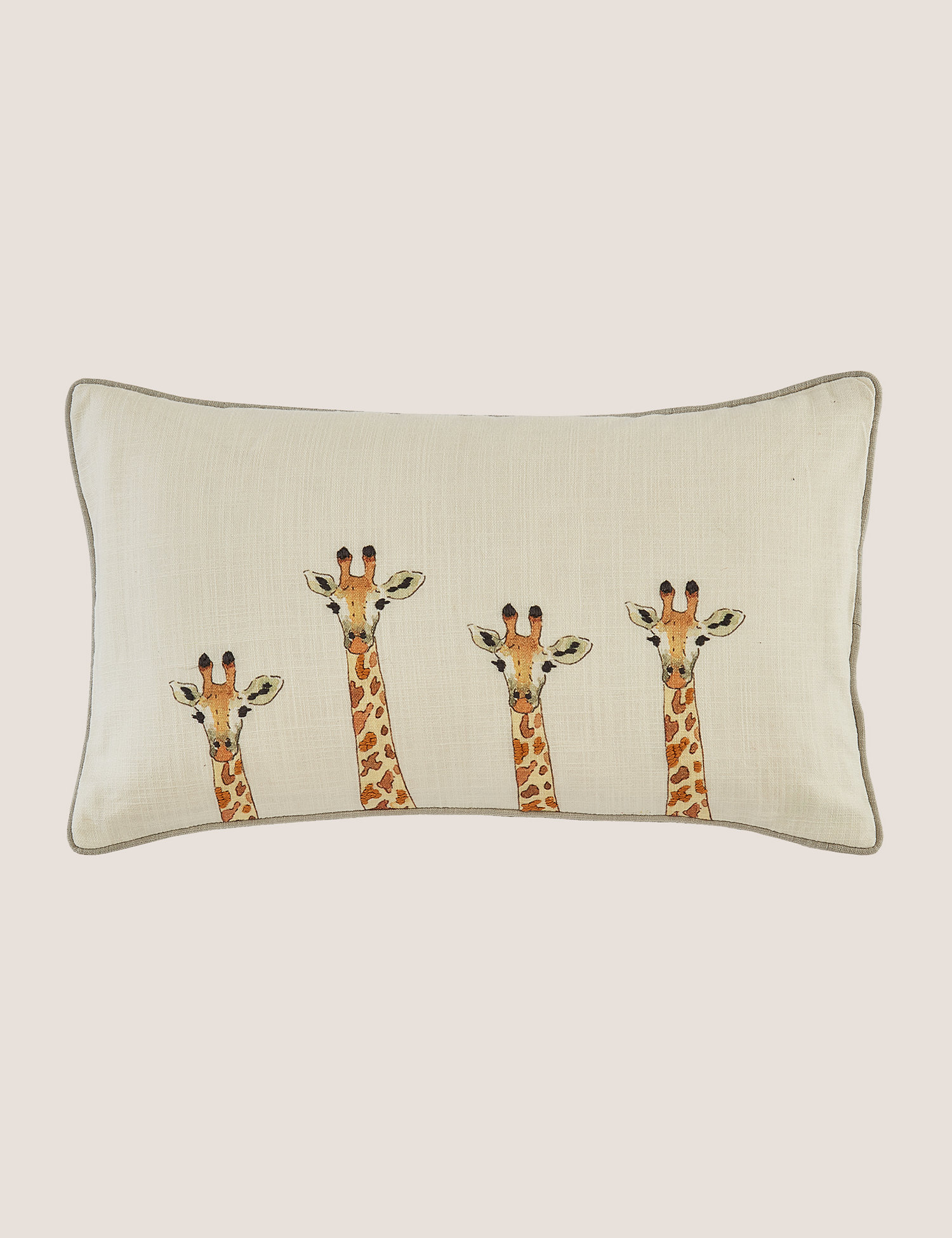 M&S Sophie Allport Pure Cotton ZSL Giraffe Cushion