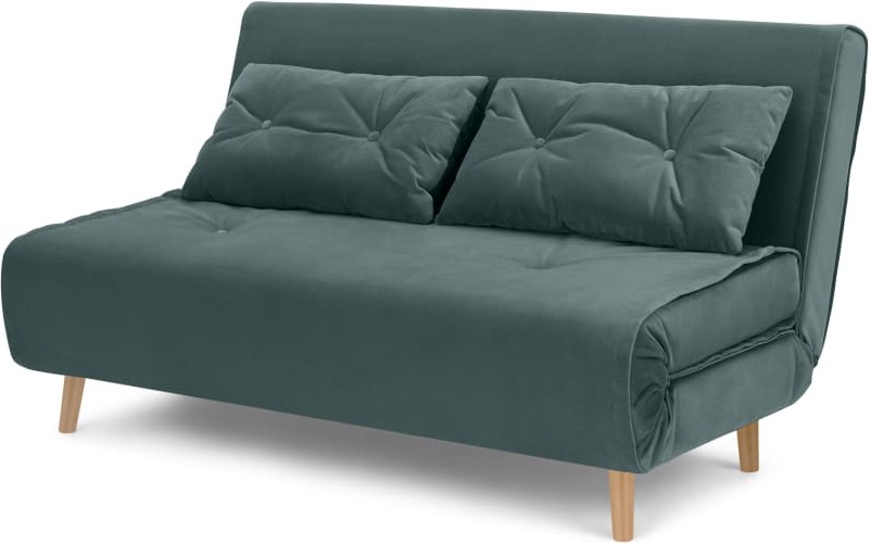 Haru Large Double Sofa Bed, Marine Green Velvet