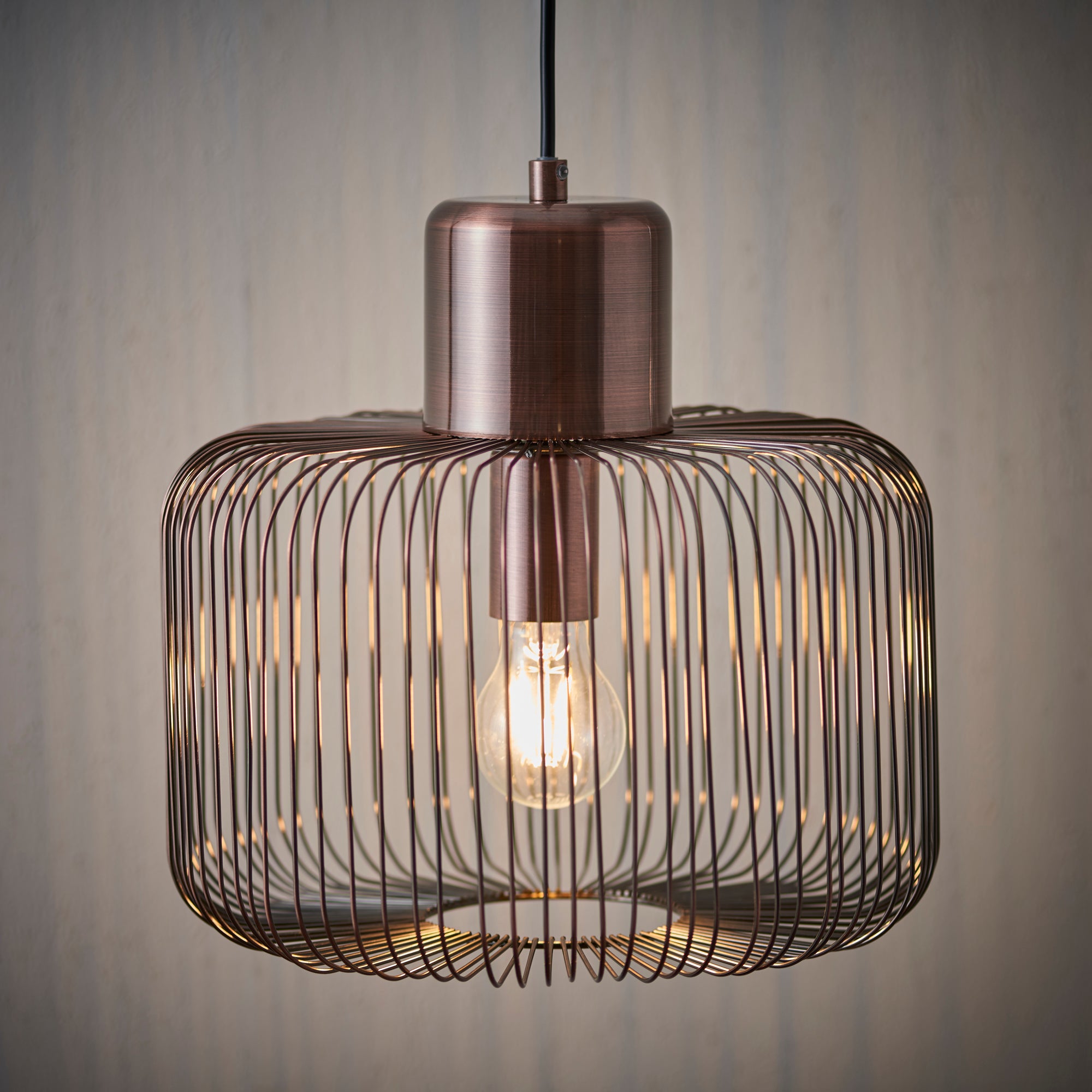 Vogue Nicola Antique Copper Pendant Light