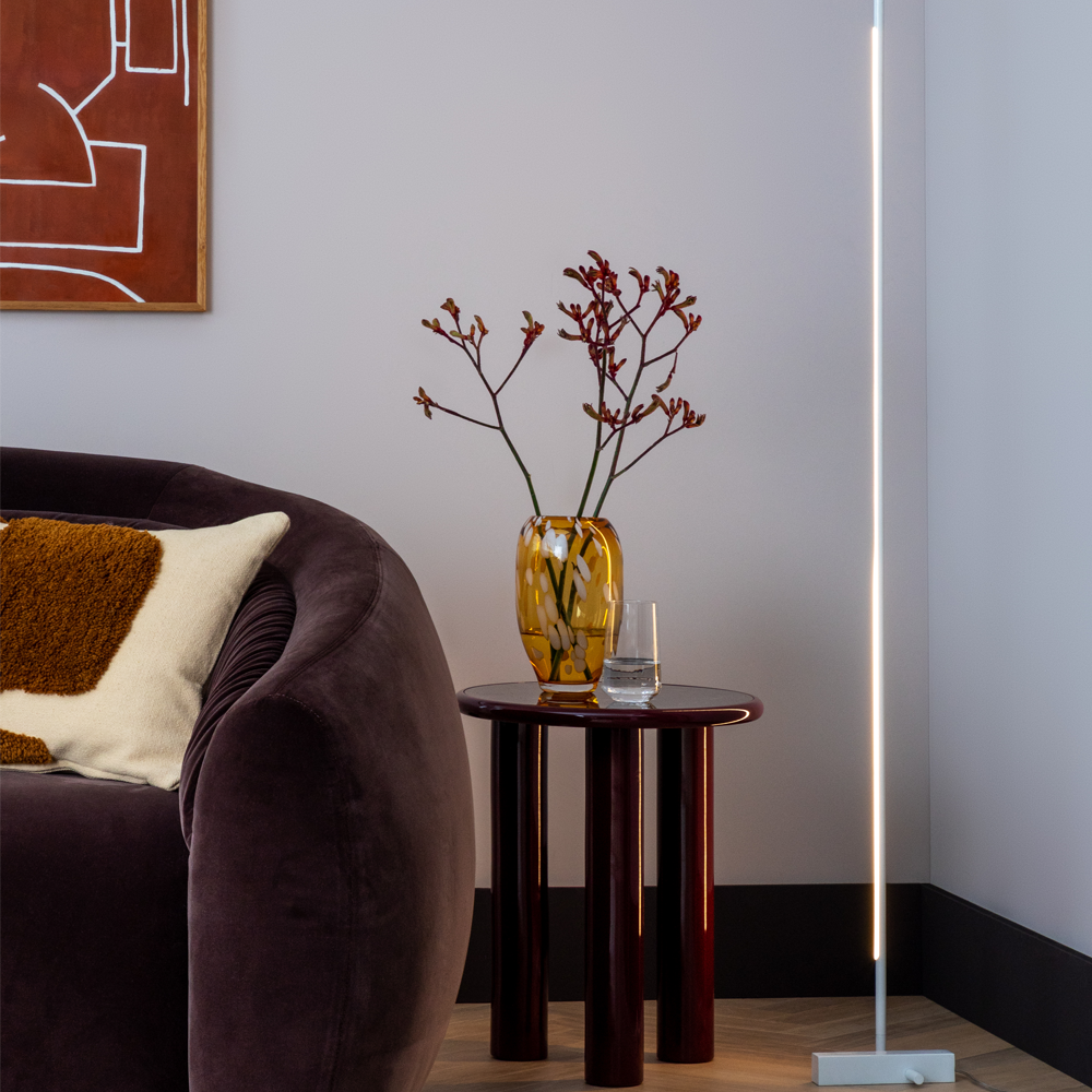 Heal's Saber LED Floor Lamp Glossy White 5