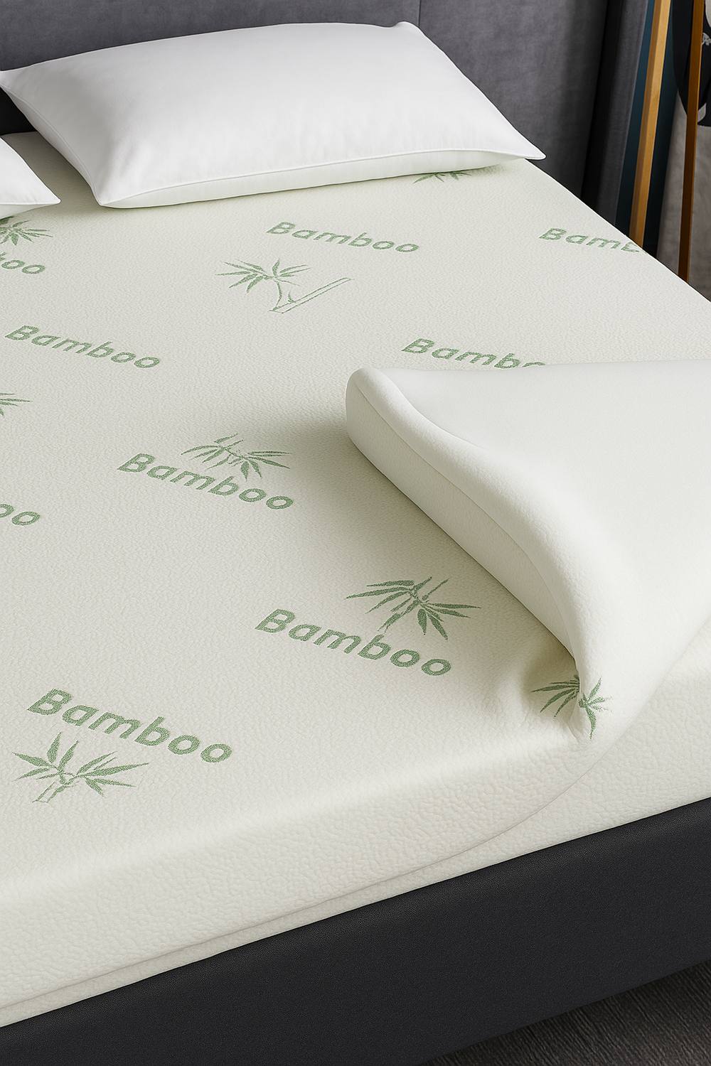 GAVENO CAVAILIA Bamboo Mattress Topper in White