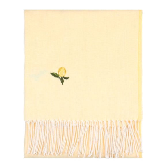 furn. Fruits Zesty Lemon Throw Blanket 130cm x 180cm 3