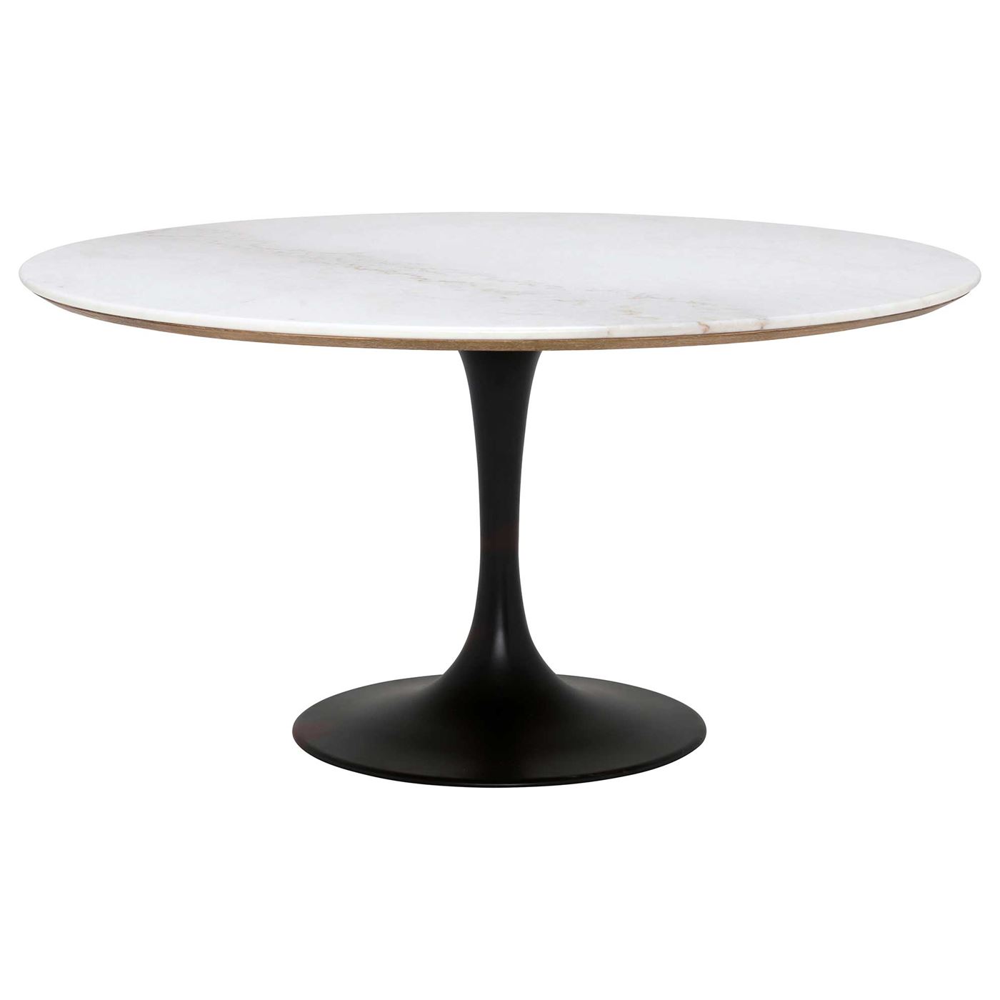 Talula Dining Table, Shiny White Marble