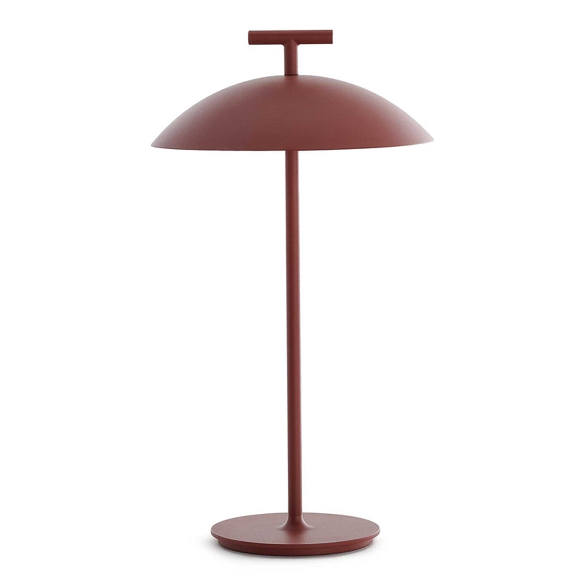 Kartell Mini Geen A Table Battery Lamp 20x36.5 Brick Red | Barker & Stonehouse