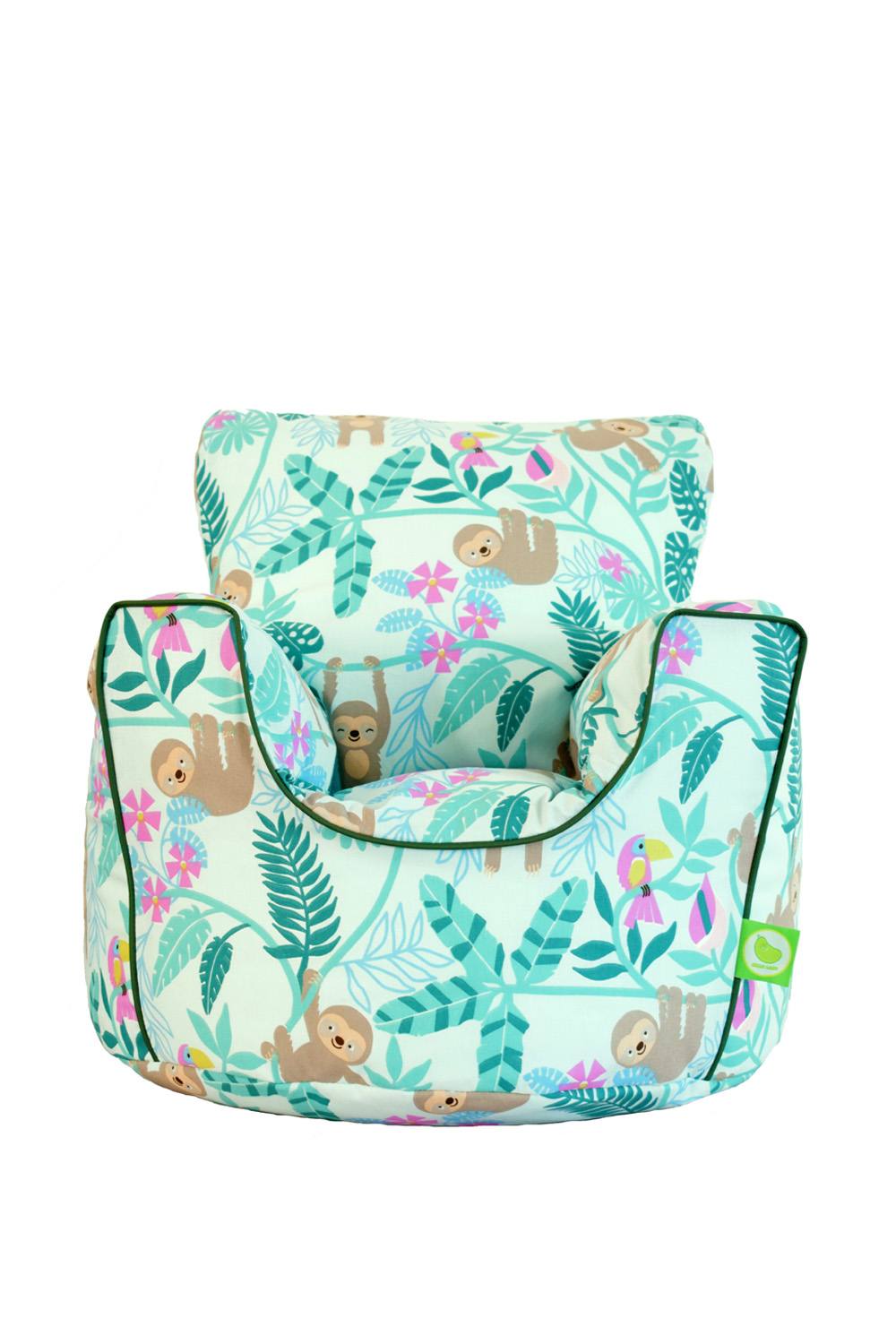 Bean Lazy Cotton Green Sloth Bean Bag Arm Chair with Beans Child / Teen size in Light Green