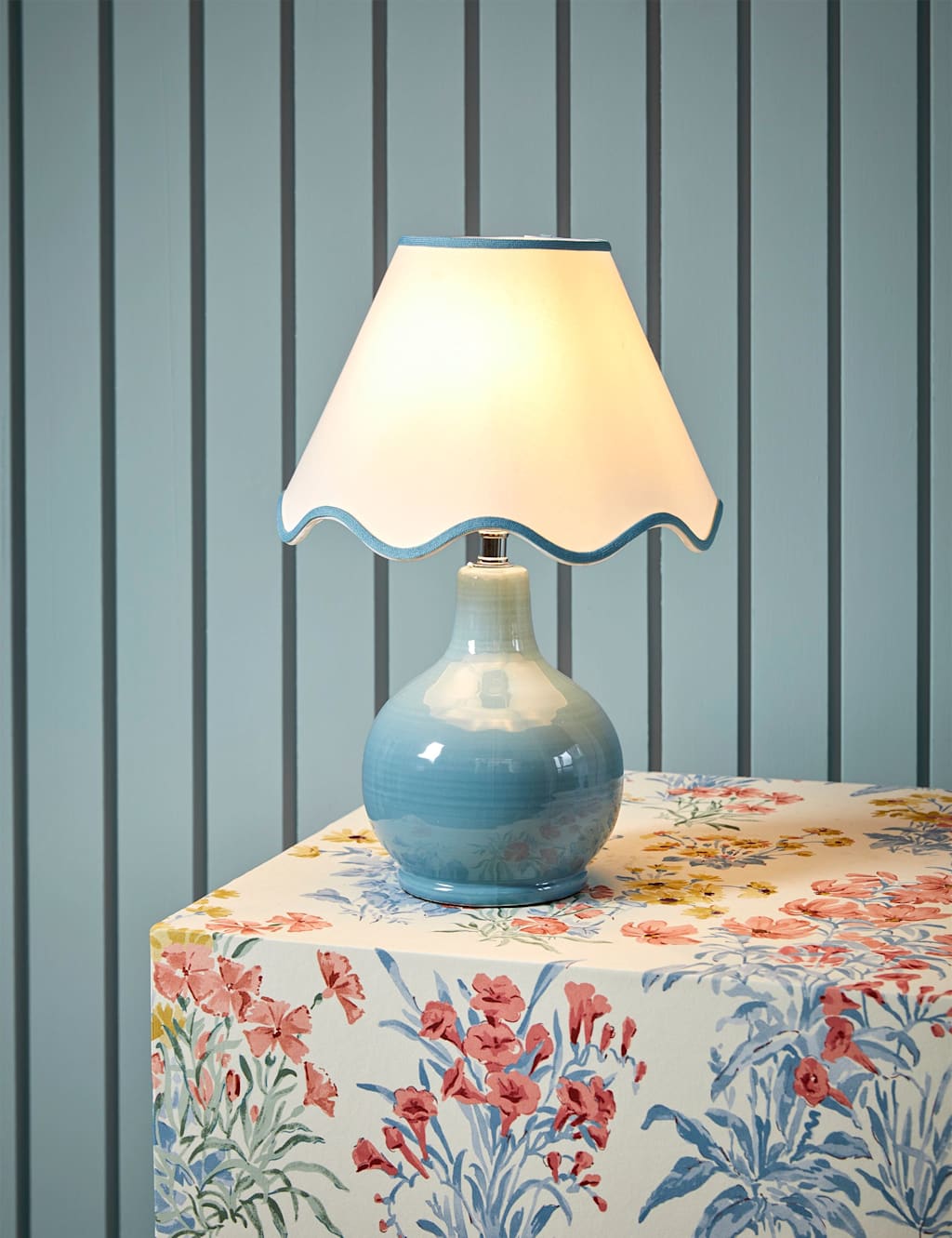 Laura Ashley Bramhope Table Lamp Blue