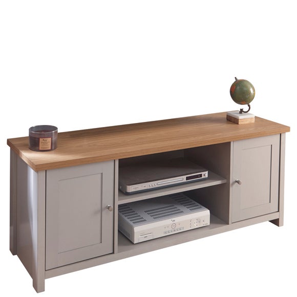 Return - Lancaster TV Unit, Grey and Oak for TVs up to 55"