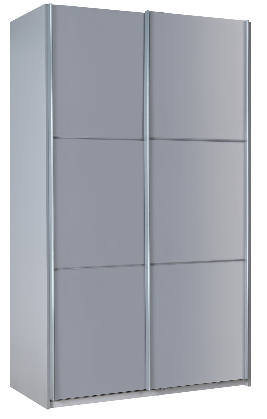 Habitat Holsted Grey Gloss Small Wardrobe