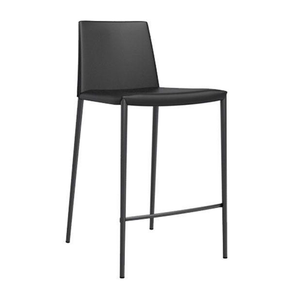 Calligaris Boheme Leather Bar Stool