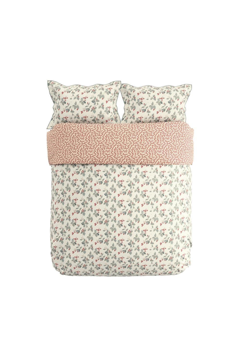 Sanderson 'Rubus' Cotton Sateen Duvet Cover Set in Raspberry 4