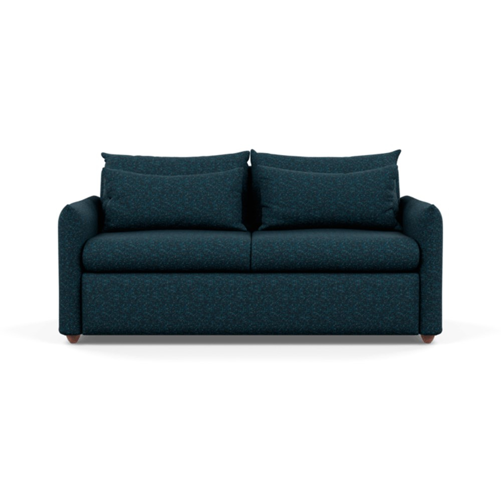 Heal's Pillow Sofa Bed Brecon Ink Chestnut Stain Feet
