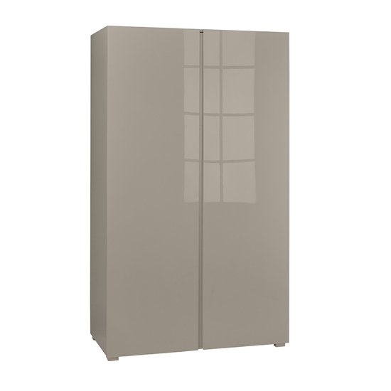 Curio Stone High Gloss Finish 2 Door Wardrobe