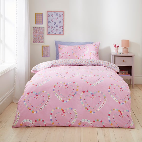 Friendship Hearts Duvet Cover and Pillowcase Set