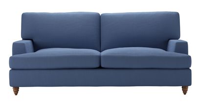 Isla 2.5 Seat Sofabed in Oxford Blue Brushed Linen Cotton - sofa.com