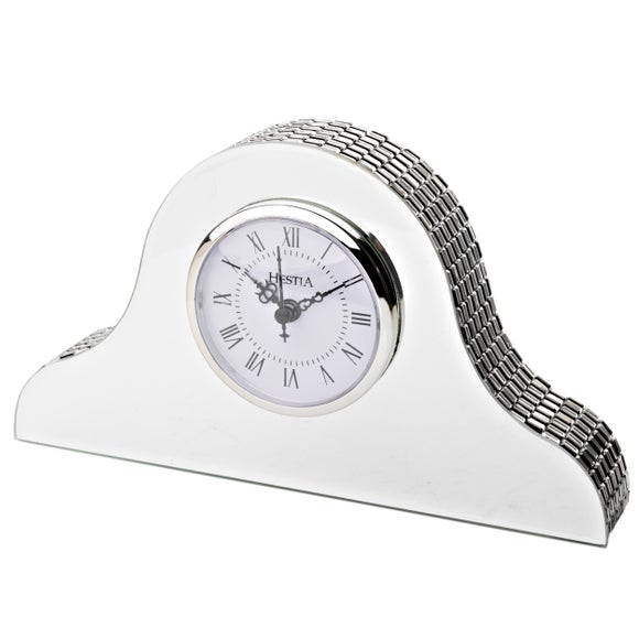 Hestia Mirrored Napoleon Mantel Clock