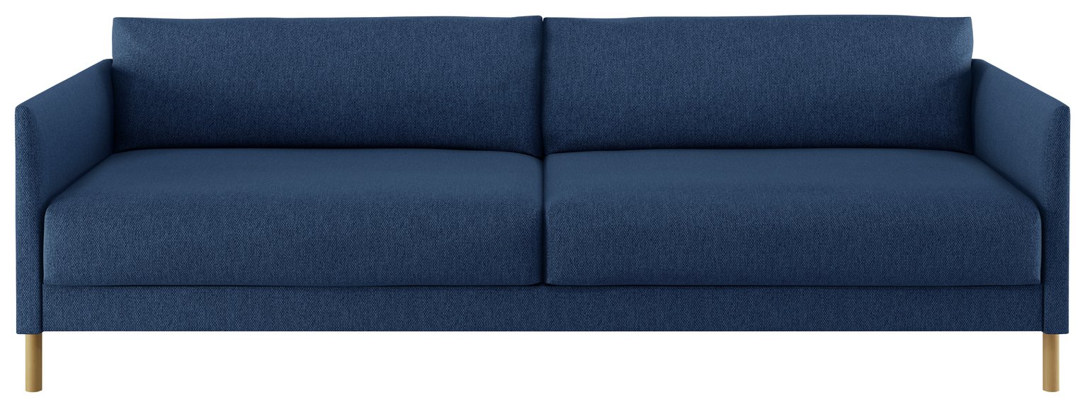 Habitat Hyde 3 Seater Fabric Sofa Bed - Blue
