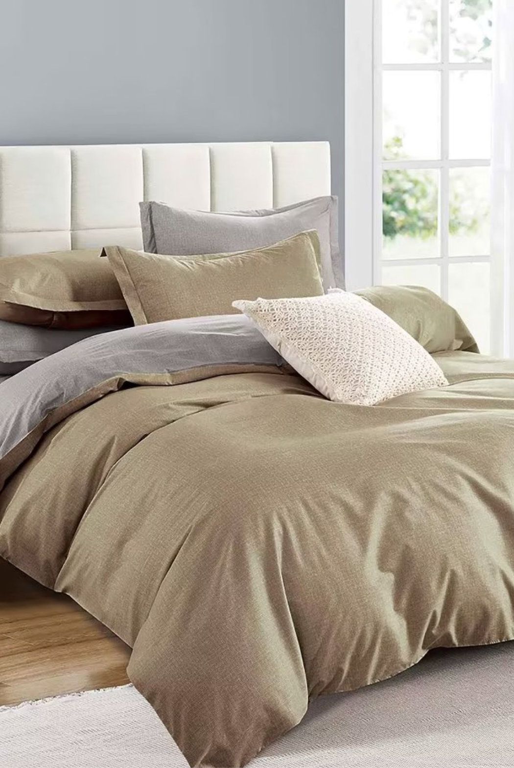 Ezysleep Reversible Natural Printed Duvet Set