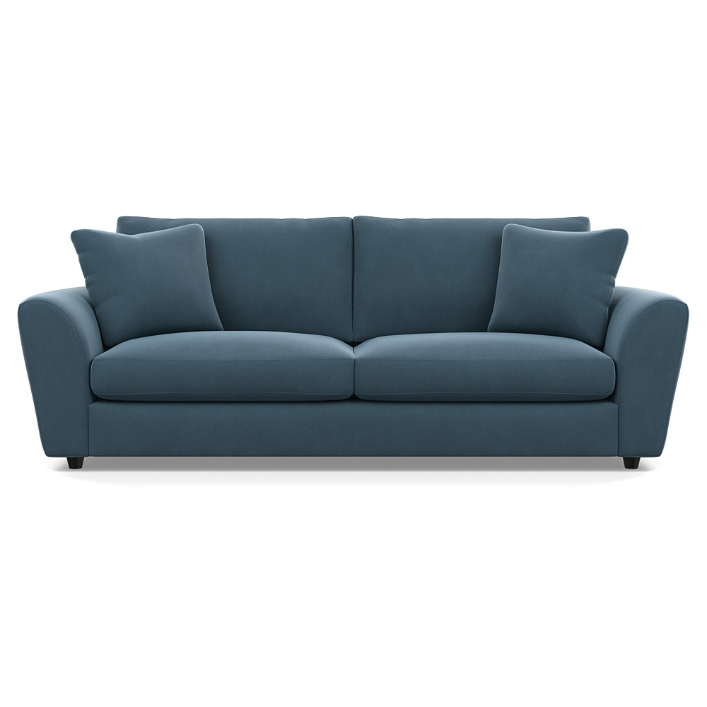 Heal's Snooze 5 Seater Sofa Smart Velvet Smoke Black