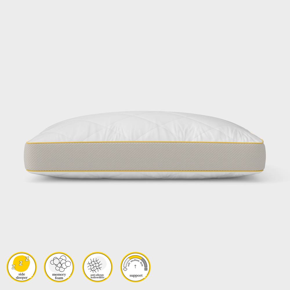 Eve The Memory Foam Pillow Hybrid Side Sleeper in White