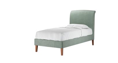 Thea Single Bed in Sage Smart Velvet - sofa.com
