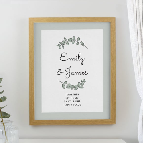Personalised Botanical Poster Frame