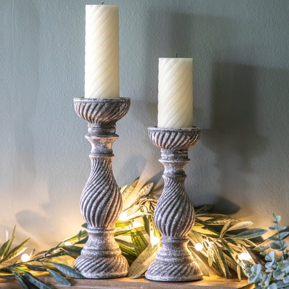 Aged Sowton Candle Holder