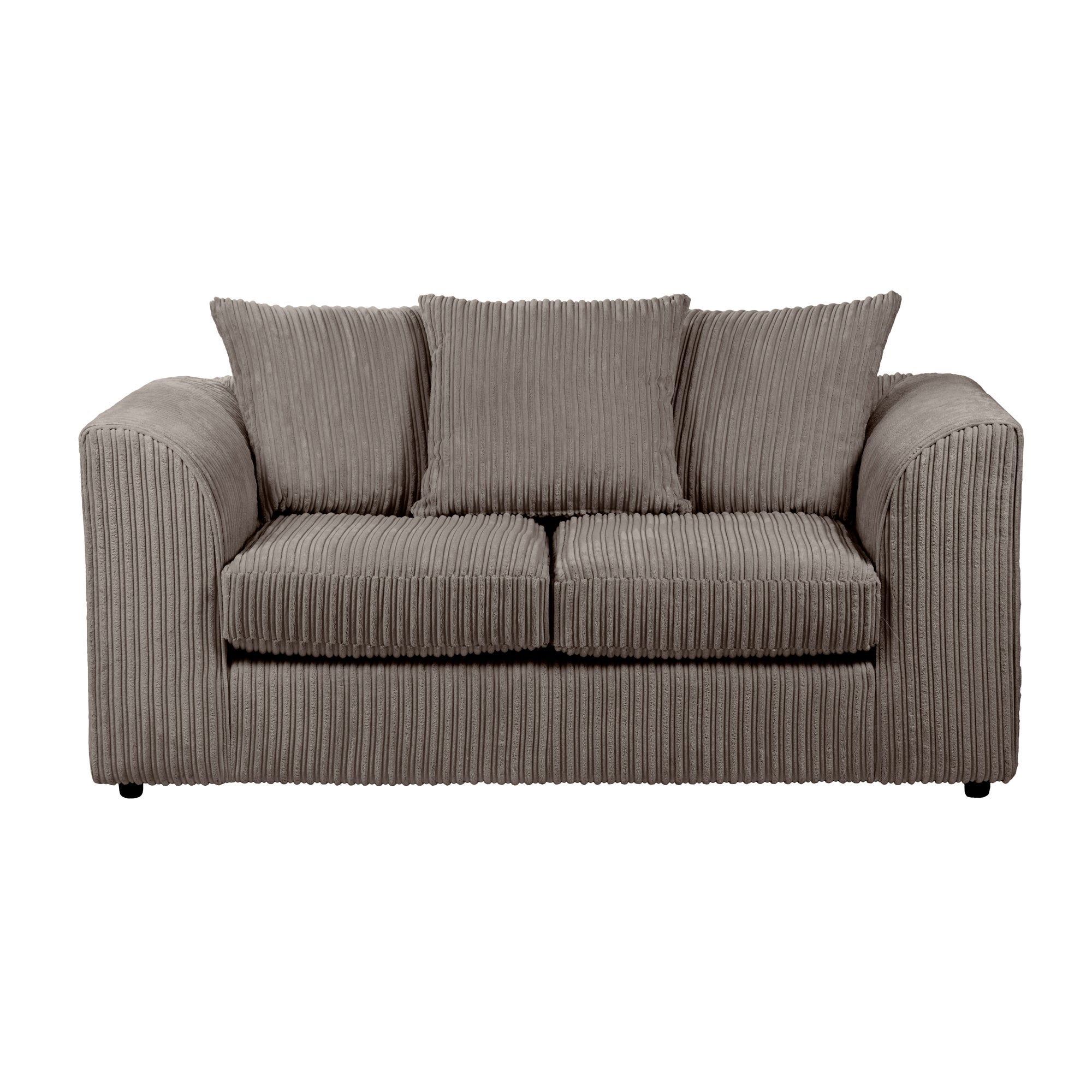Blake Jumbo Cord 2 Seater Sofa Grey