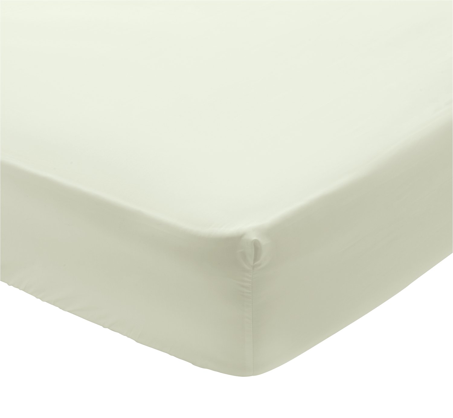 Habitat 400TC Egyptian Cotton 35cm Fitted Sheet - Double