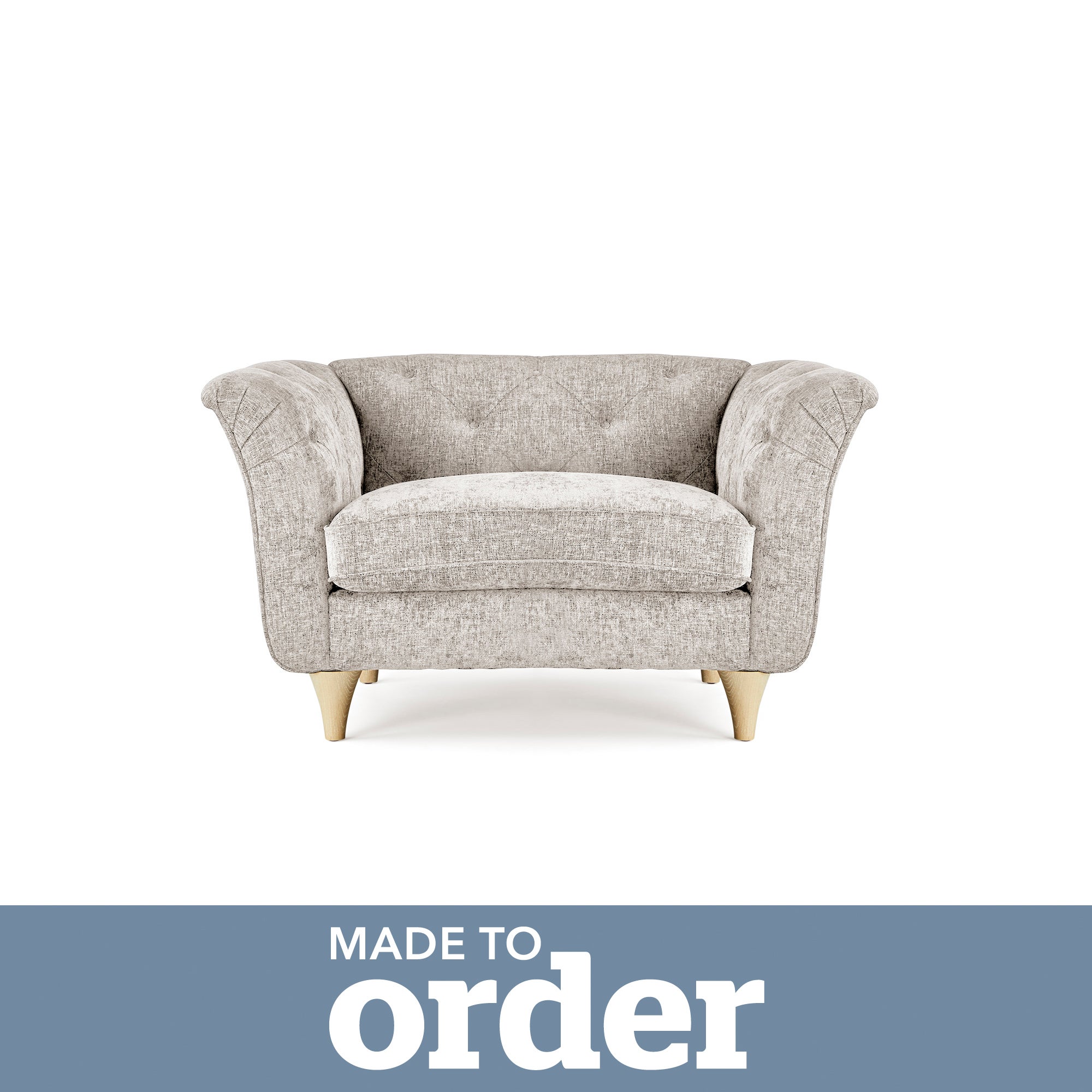 Jaipur Snuggle Chair Luxury Chenille Brown