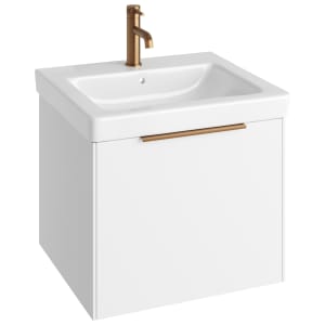 Concept Matt White S3 Vanity Unit & Basin - 600mm