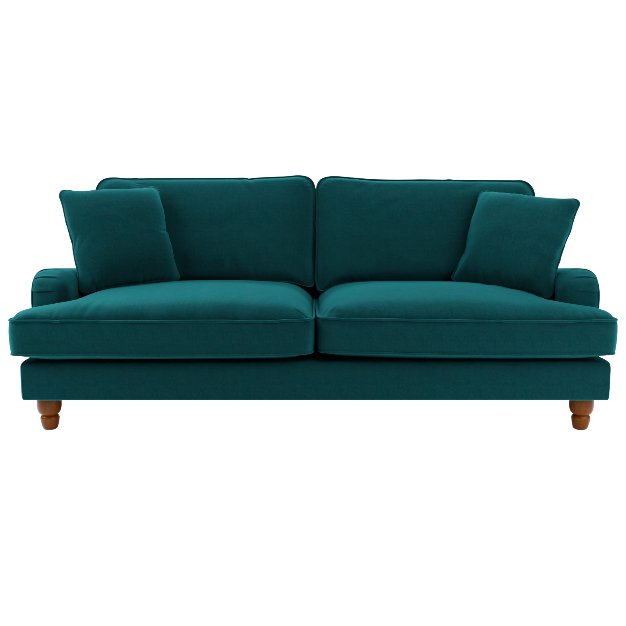 Beatrice Velvet 4 Seater Sofa Green