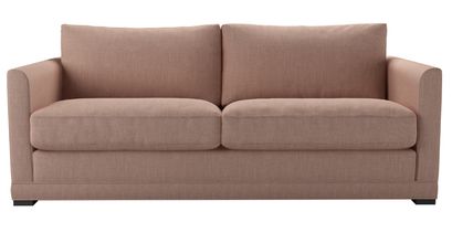 Aissa 3 Seat Sofa Bed in Blush Pure Belgian Linen - sofa.com