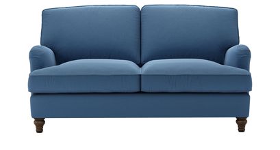 Bluebell 2 Seat Sofabed in Heather Blue Smart Cotton - sofa.com