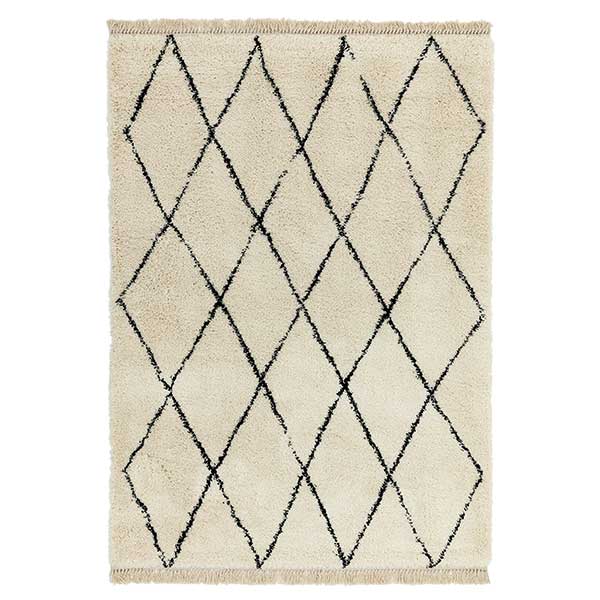 Bodhi Diamond Rug  Cream