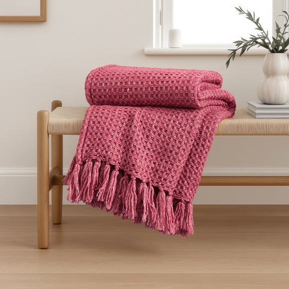 Chunky Waffle Throw Blanket