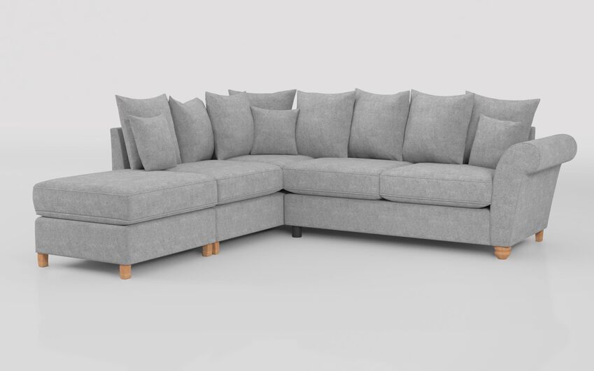 Aveley 1 Corner 2 Left Hand Facing Chaise Scatter Back Sofa