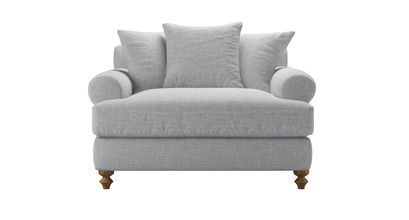 Teddy Loveseat Sofabed in Frost Highland Tweed
