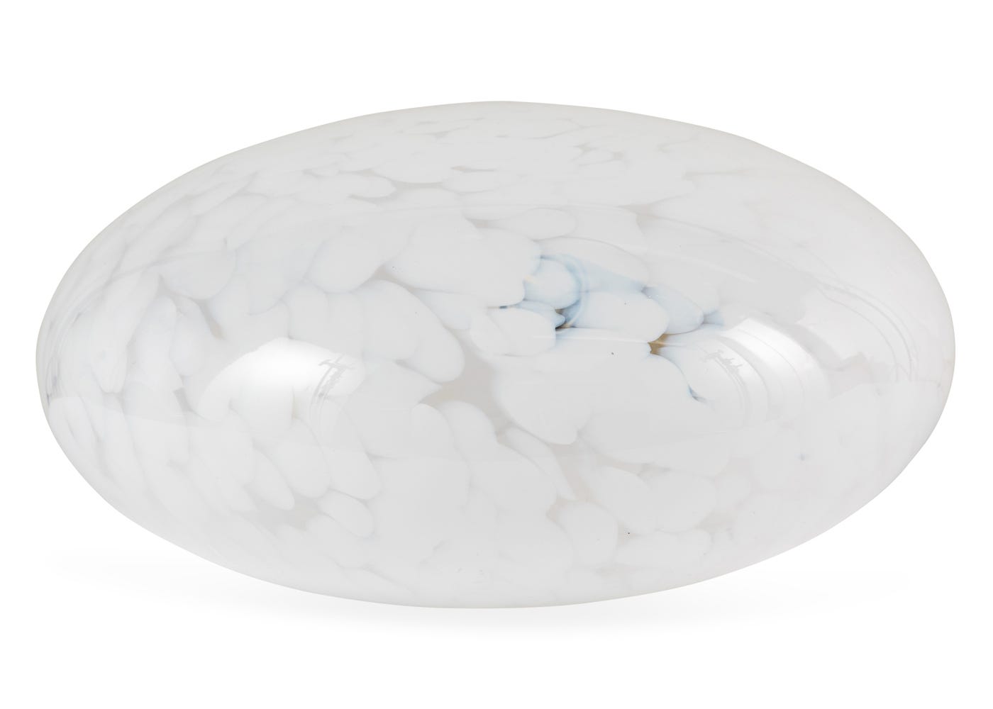 Heal's Speckled Glass Table Lamp White
