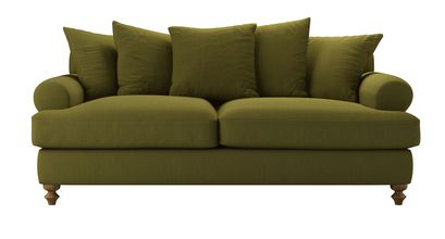 Teddy 3 Seat Sofabed in Royal Fern Brushed Linen Cotton - sofa.com