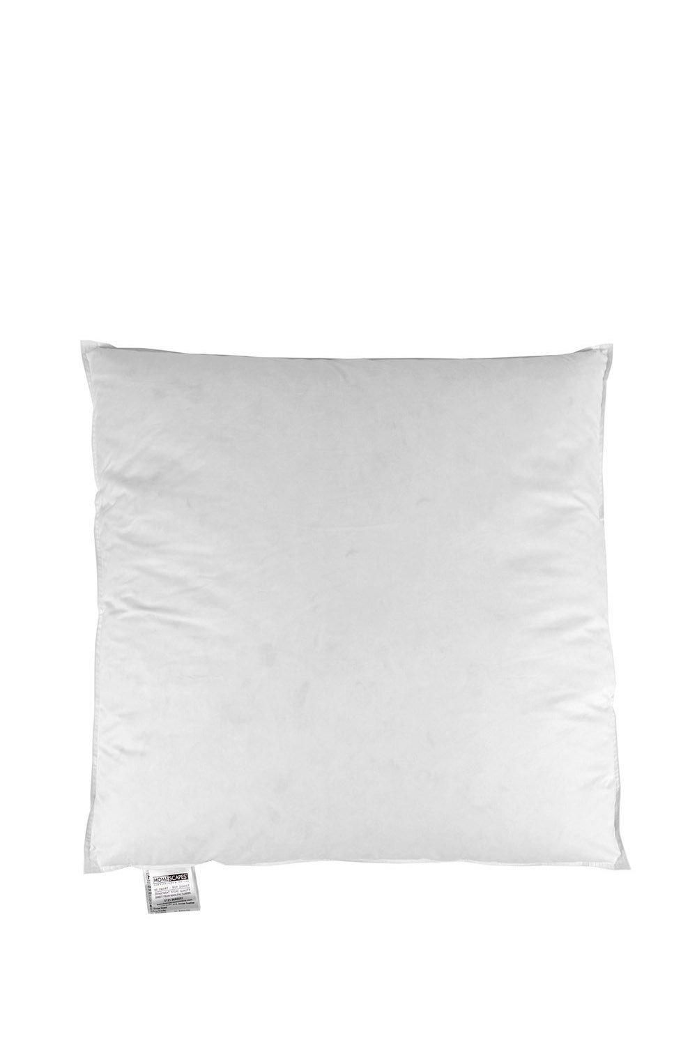 Homescapes Goose Feather & Down Euro Square Pillow 65 x 65 cm in White