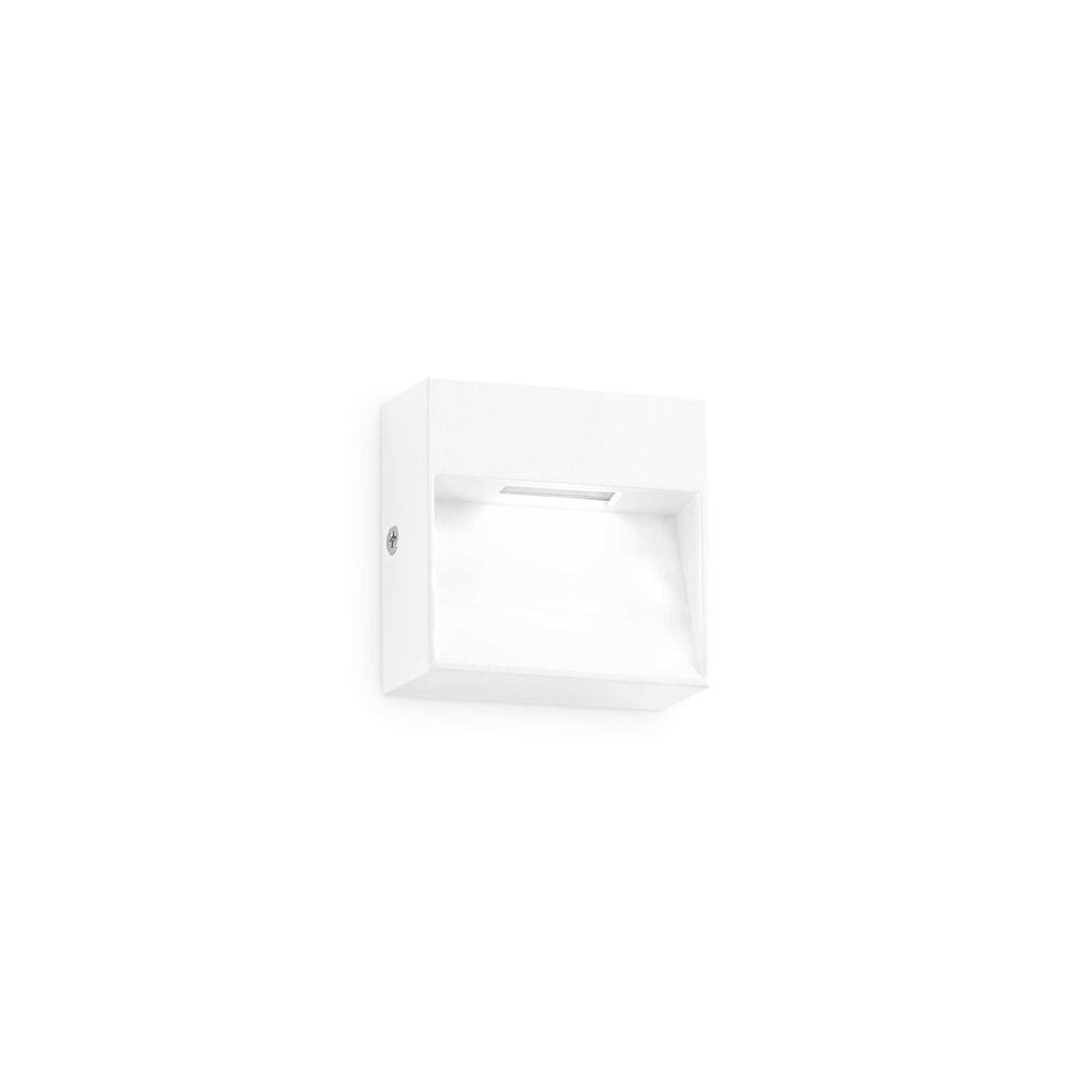 Netlighting Dedra Outdoor Square Flush Wall Lamp White 160Lm 3000K IP65