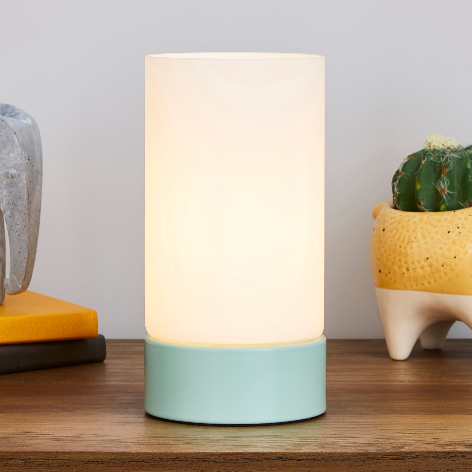 Ferris Table Lamp Green and White