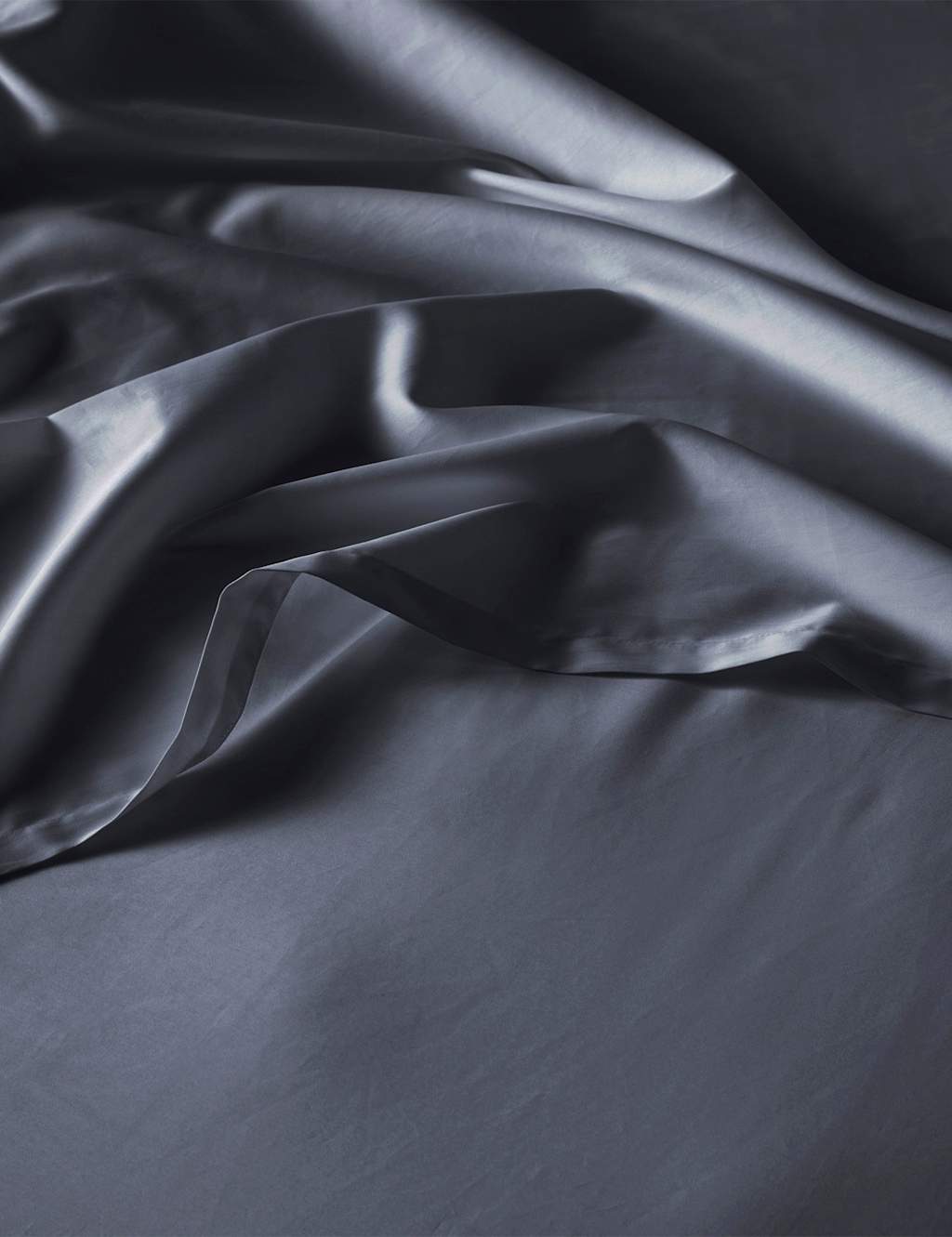 Bedfolk Pure Cotton 300 Thread Count Flat Sheet Navy