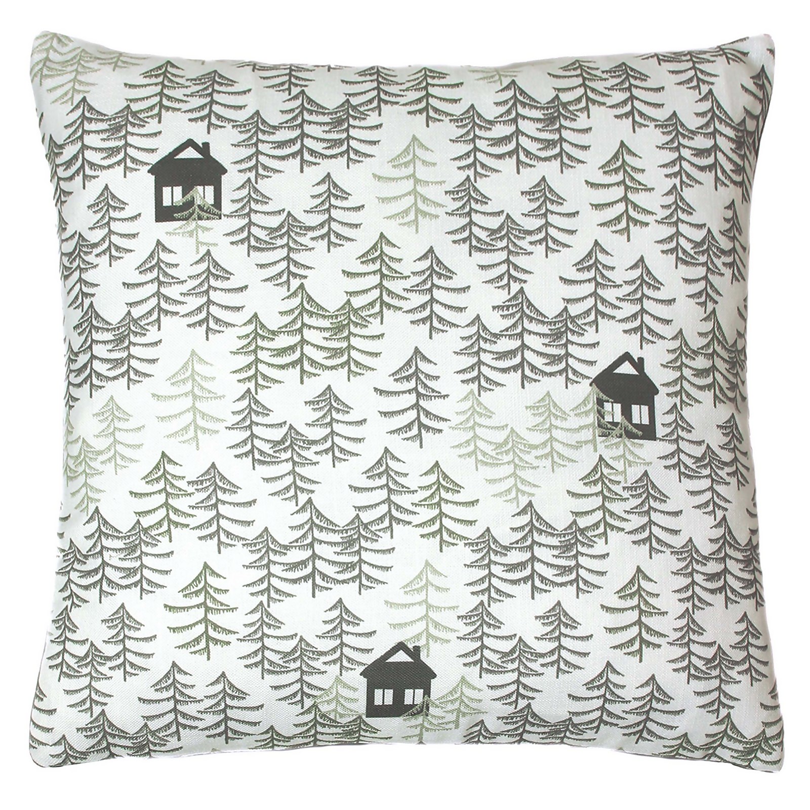 House Beautiful Skandi Woodland Cushion - 43x43cm