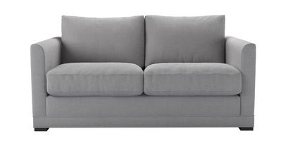 Aissa 2 Seat Sofa Bed in Cobble Brushed Linen Cotton - sofa.com