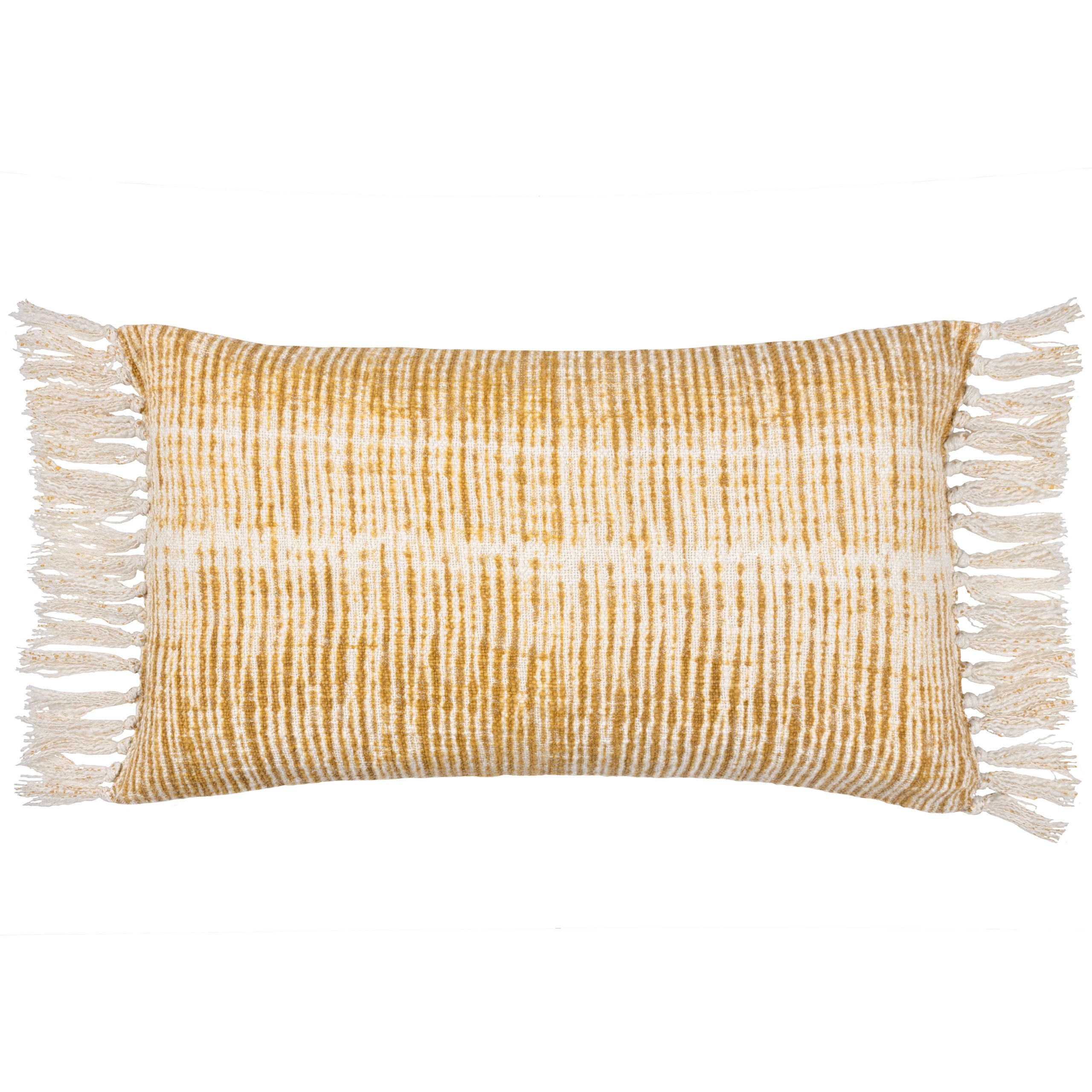 Yard Sono Ink Abstract Cushion in Yellow