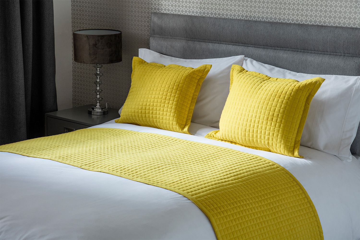 Belledorm Crompton Cushion 40cm X 50cm in Yellow
