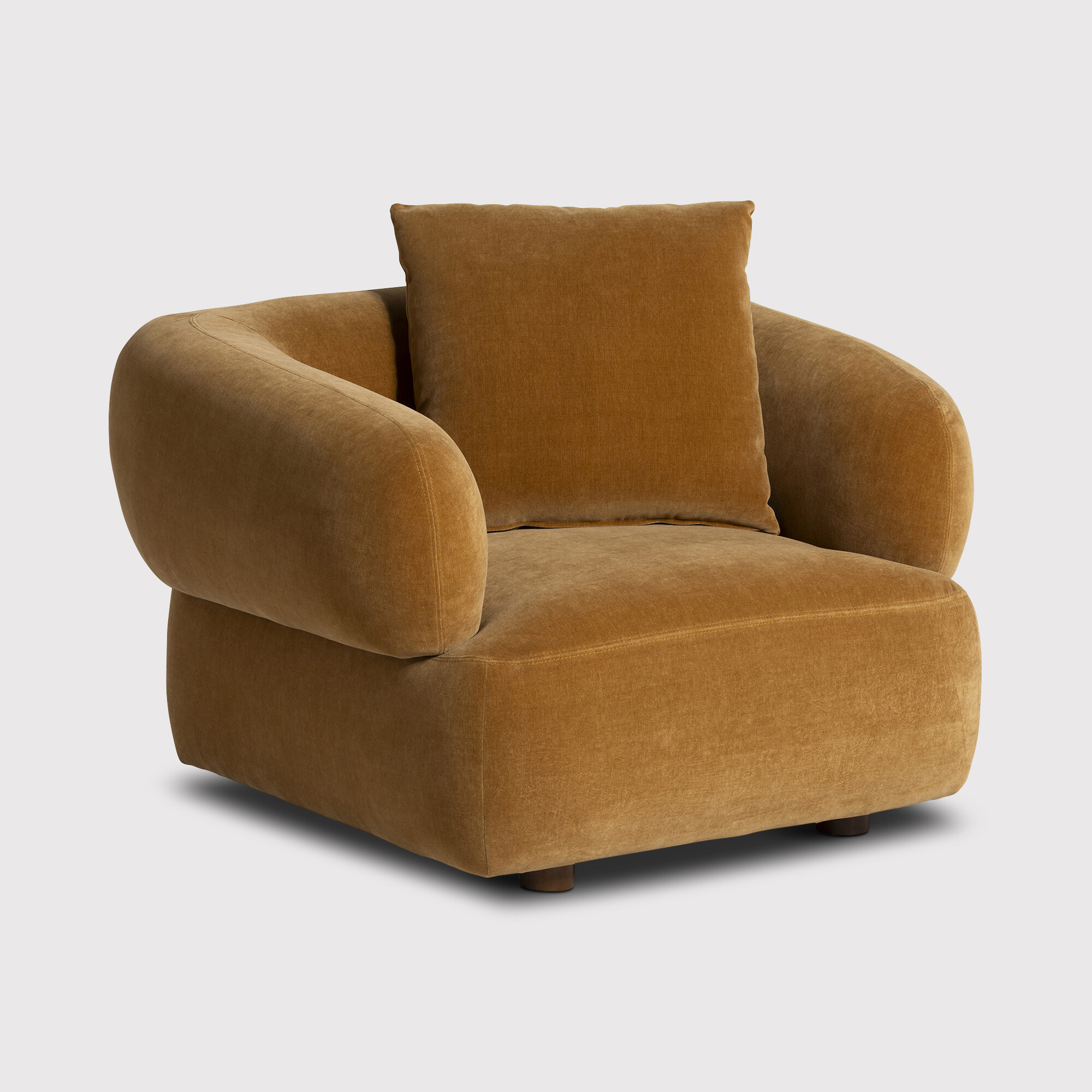 Blume Armchair, Brown Fabric | Barker & Stonehouse